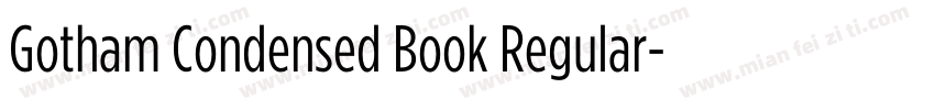 Gotham Condensed Book Regular字体转换